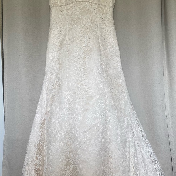 David’s Bridal Wedding Dress SZ 16 - Picture 2 of 7